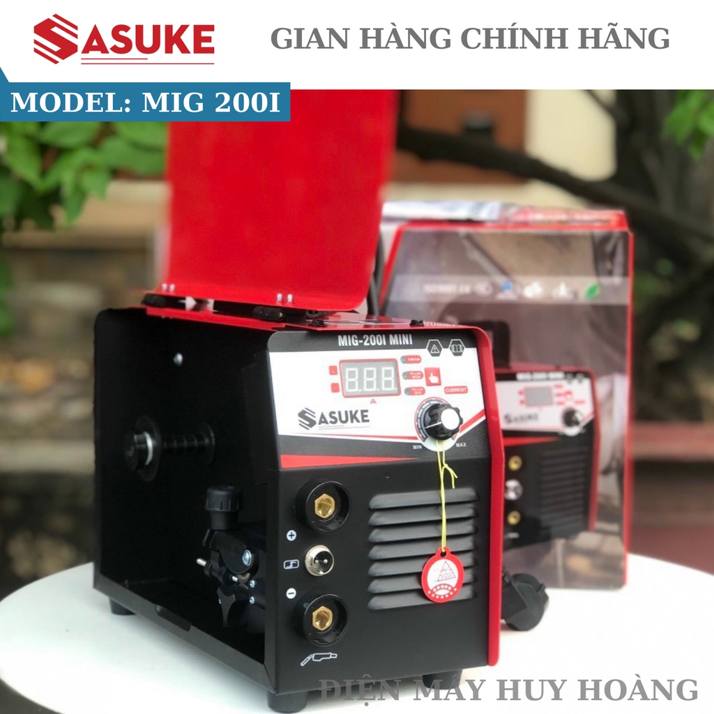 Máy hàn MIG 200I Sasuke 2 chức năng hàn không cần khí và hàn que cho gia đình và thợ bán chuyên
