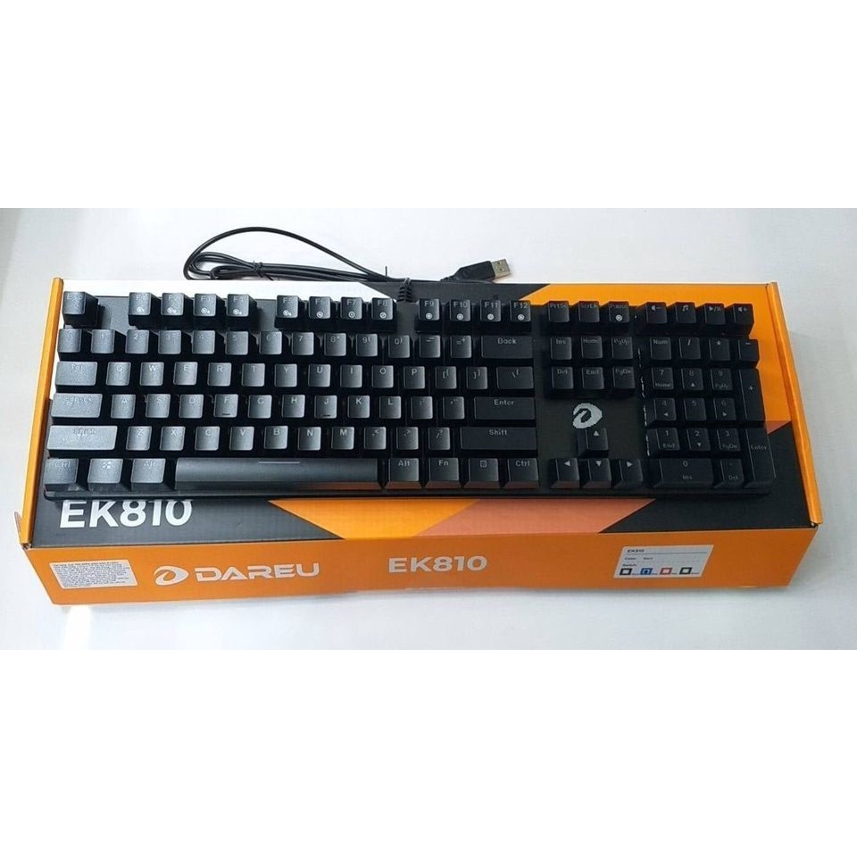 Bàn phím cơ Gaming DAREU EK810 Pink / Black (MULTI-LED, Blue/ Brown/ Red D switch)