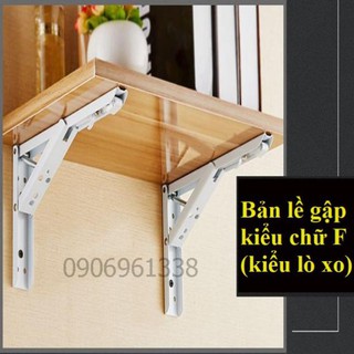  [FREE SHIP] Bản lề gập cho bàn treo tường chịu tải 40kg loại tốt (1 cặp)