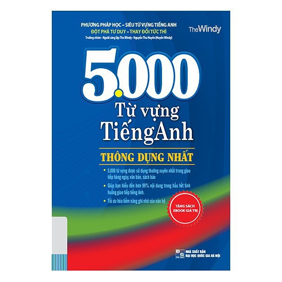 Sách- Combo 5000 Từ vựng Tiếng Anh thông dụng nhất + 2000 Từ vựng Tiếng Anh Theo Chủ đề + Tặng Bookmark
