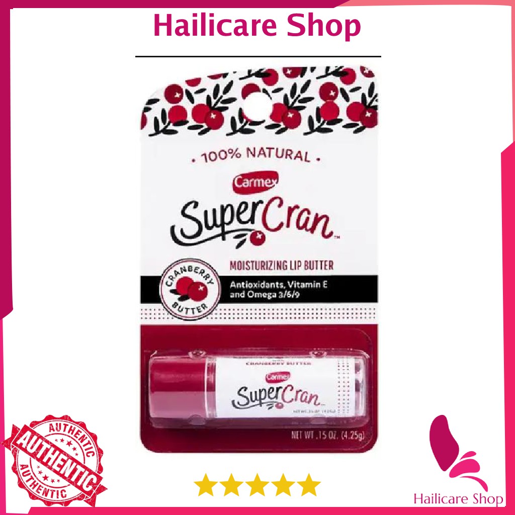 [Nhập Mỹ] Son Dưỡng Môi Carmex SuperCran Lip Butter/ Tube