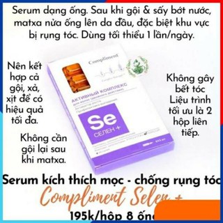 Serum kích thích mọc tóc, chống rụng tóc compliment selen+