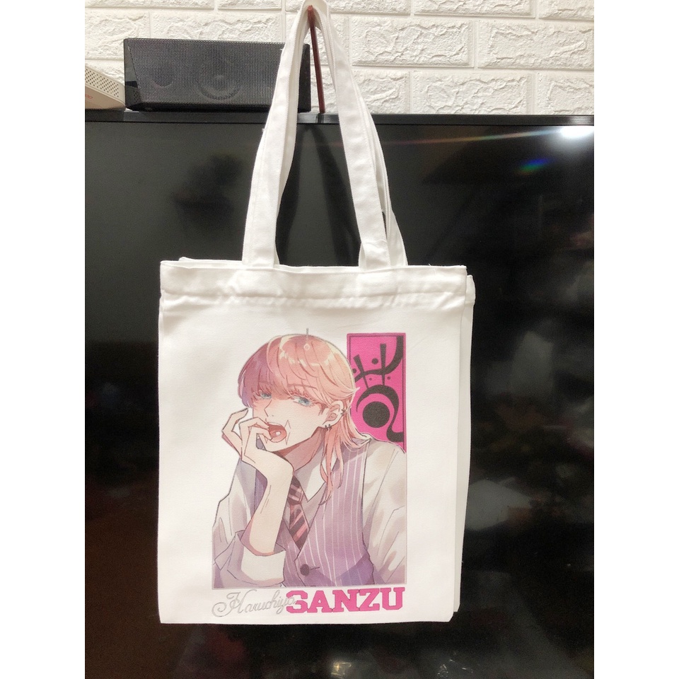 Túi tote in theo yêu cầu logo in ảnh,in anime manga TokyoRevengers genshin impact miku... có túi tote canvas trắng trơn