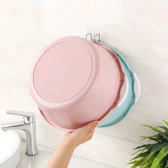 Móc Dán Tường Treo Chậu, Thau , Thớt, Đồ dùng phòng tắm, Nhà bếp - Inox thép không gỉ keo dính siêu chắc