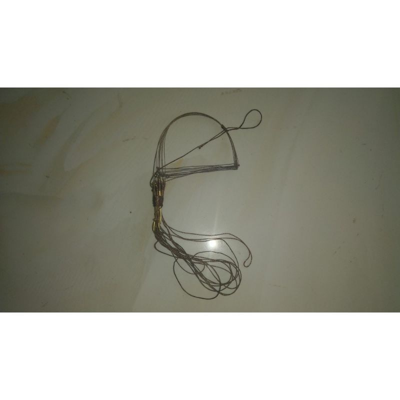 1 bộ giò cu gáy 10 chân đồng , cáp đồng , dù liên kết màu cỏ khô