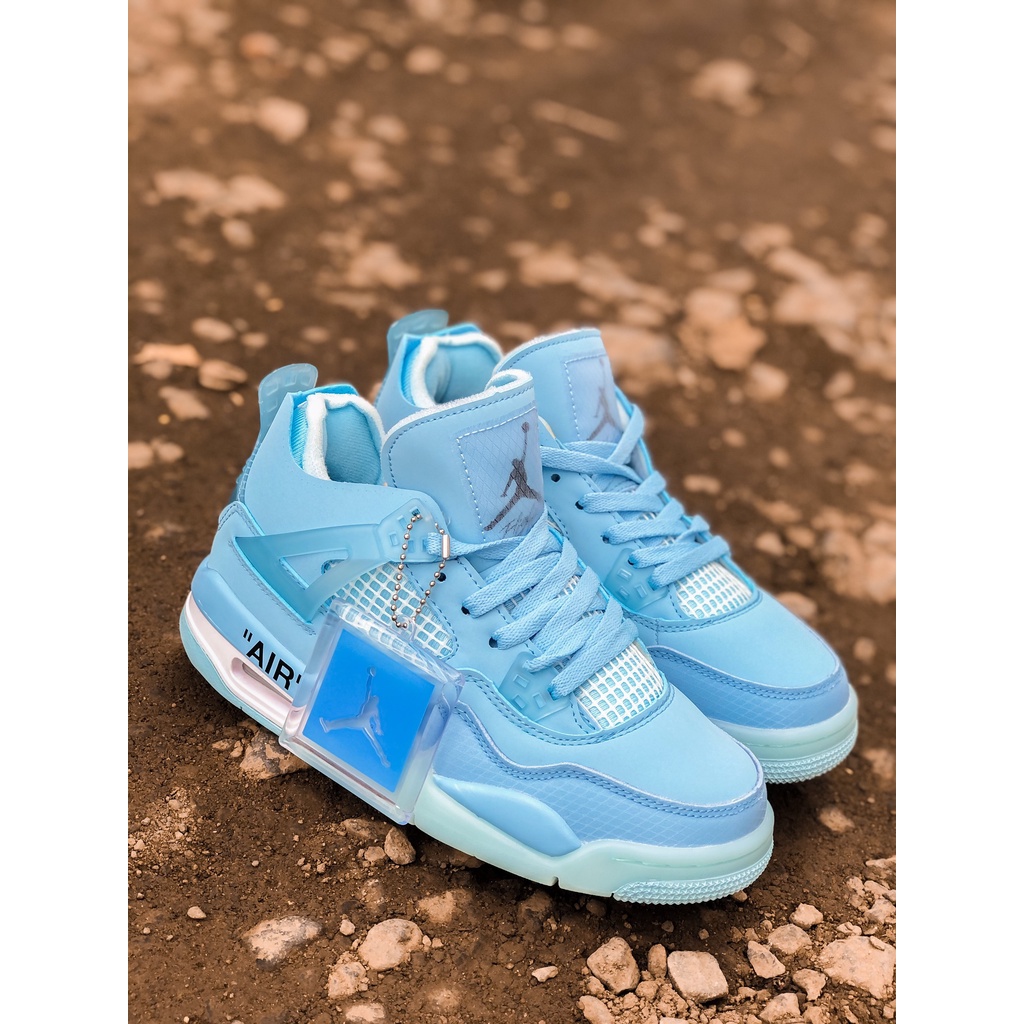 [ TẶNG Tất Cao Cấp - Giày S.Cấp]ZinVG Giày Jordan 4 Trắng Sữa, Giày Sneaker JD4 Thời Trang Nam Nữ Full Box
