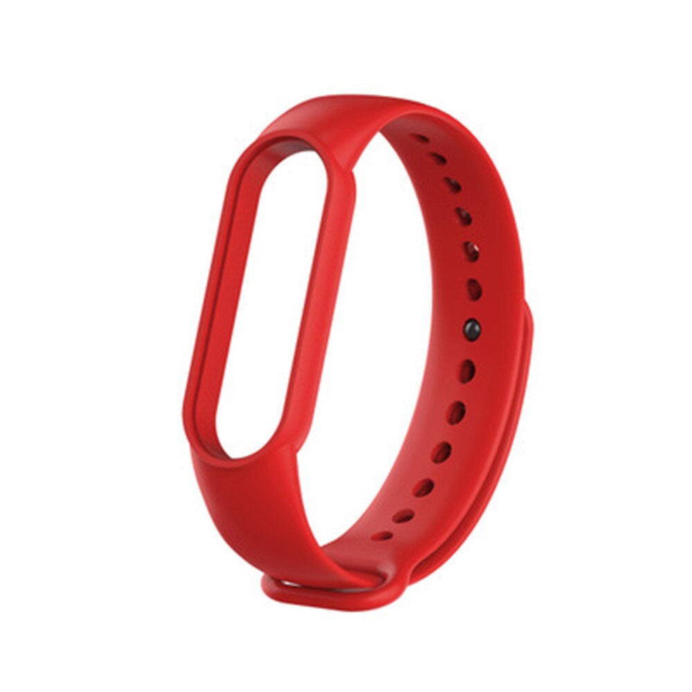 XIAOMI Phù Hợp Dây Đeo Thay Thế Chất Liệu Silicon Màu Trơn Cho Mi Band7  Mi Band 6 5 Mi Band 3