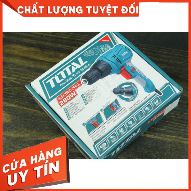 10mm Máy khoan vặn vít cầm tay 280W TOTAL TD502106 [bảo hành chính hãng]