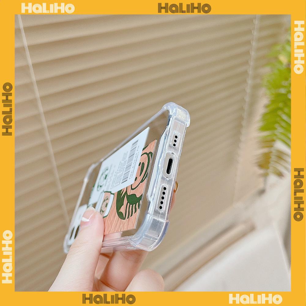 iPhone Case Acrylic HD Mirror Laser Airbag Shockproof Protection Camera Cute Drink Label Compatible For iPhone 11 iPhone 13 Pro Max iPhone 12 Pro Max iPhone 7 Plus iPhone xr