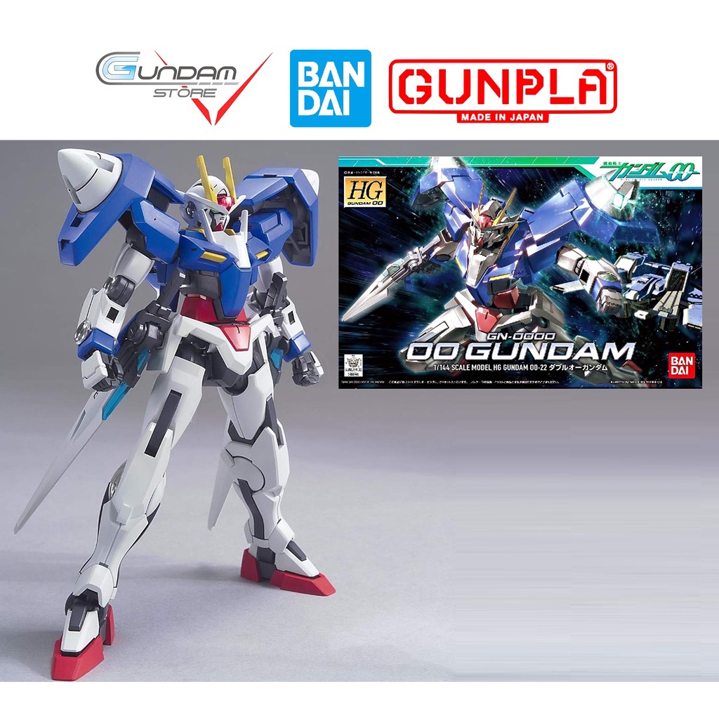 Mô Hình HG 00 Gundam GN-0000 1/144 HIGH GRADE BANDAI SERIE 00 Đồ Chơi Lắp Ráp Anime Nhật
