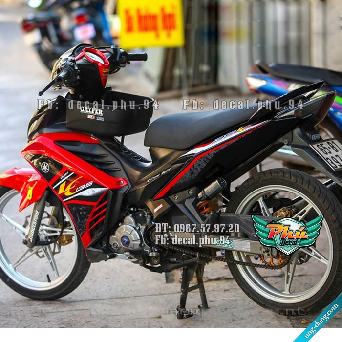 Tem rời Exciter 2011-2014 tem LC 2020 đỏ đen (V)