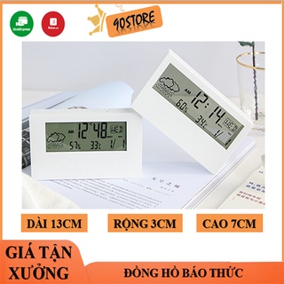 Đồng hồ đo nhiệt độ và độ ẩm bán chạy. Màn hình thời tiết sáng tạo đồng hồ báo thức nhỏ phát sáng trong đêm
