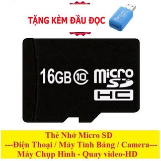 Thẻ Nhớ Chính Hãng giảm giá Thẻ nhớ 16GB class 10 Micro SDHC điện thoại, loa, tai nghe...