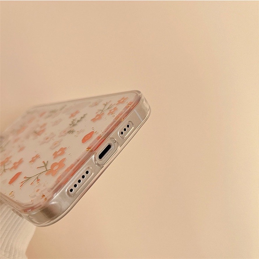 Ốp Điện Thoại Silicon Mềm Trong Suốt In Họa Tiết Hoa Chống Sốc Cho iPhone 14 13 12 11 Pro Max X Xr Xs Max SE 8 7 6 6s Plus