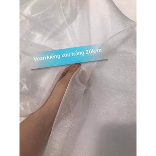 Set Voan kiếng trắng sale 20k/m - khổ 1m5