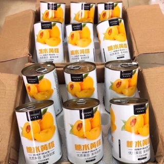 Đào ngâm pha trà đào hộp 425g(hàng có sẵn)