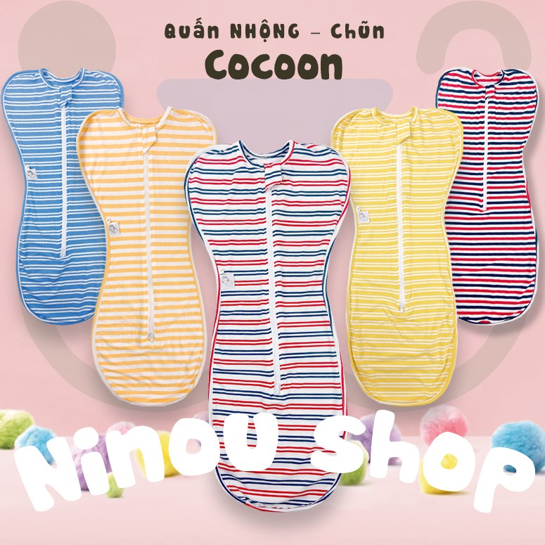 Nhộng Chũn Cocoon CHÍNH HÃNG Cho Bé Giúp Bé Ngủ Ngon Giảm Giật Mình