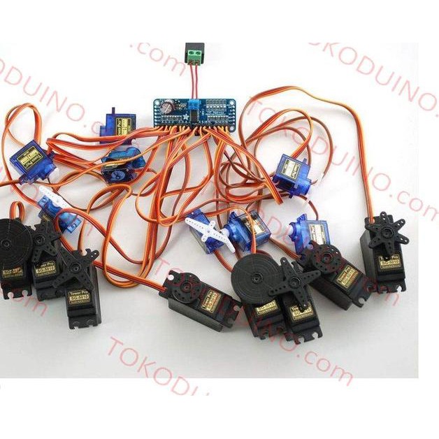 Mô Đun Điều Khiển Động Cơ Servo Pca9685 16 Kênh 12 Bit Pwm