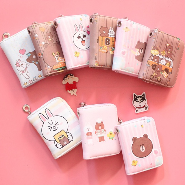 Ví cầm tay mini line&cony siêu iu