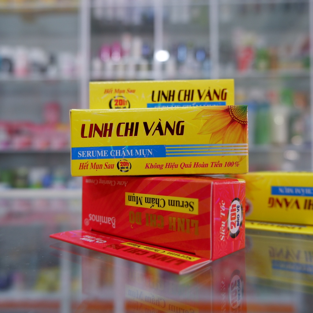 Serum chấm mụn linh chi vàng