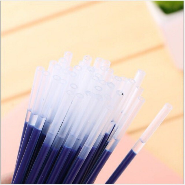 Combo 20 Ngòi Bút Ruột Bút Gel Mực Nước Mực Tím Mực Xanh Mực Đen Cho Học Sinh Sinh Viên