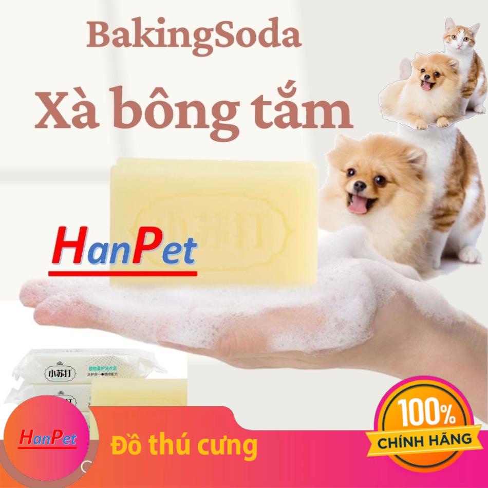 Xà bông tắm chó mèo Bakingsoda hạn chế ve rận làm sạch vết bẩn