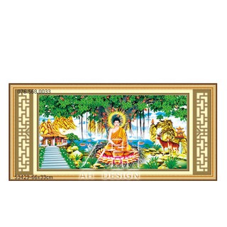 Tranh thêu chữ thập PHẬT TỔ 53429 (66X33cm) chưa thêu
