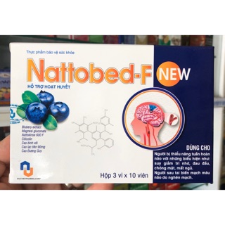Nattobed-F - Hỗ trợ hoạt huyết - 30 viên
