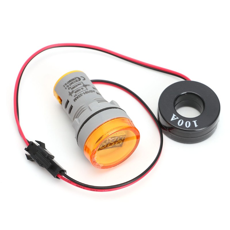 Ampe kế kỹ thuật số 22mm aot.ac 220v 0-100a kèm máy biến áp