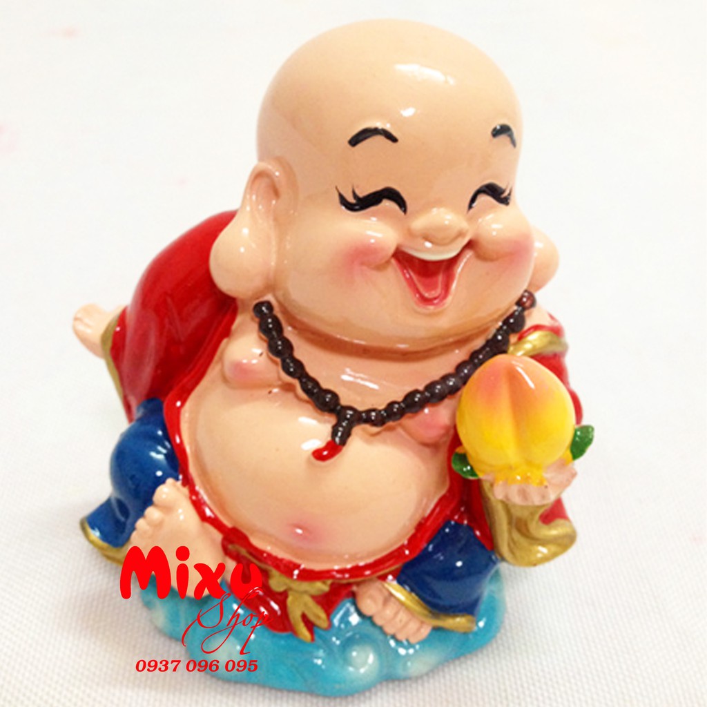 PHẬT DI LẶC CẦM TRÁI ĐÀO 9CM