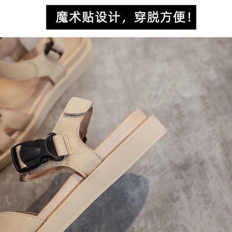 Giày sandal IELGY quai gai dán đế bằng siêu mềm mại nhẹ nhàng mang thoải mái chống trượt thời trang dành cho nữ