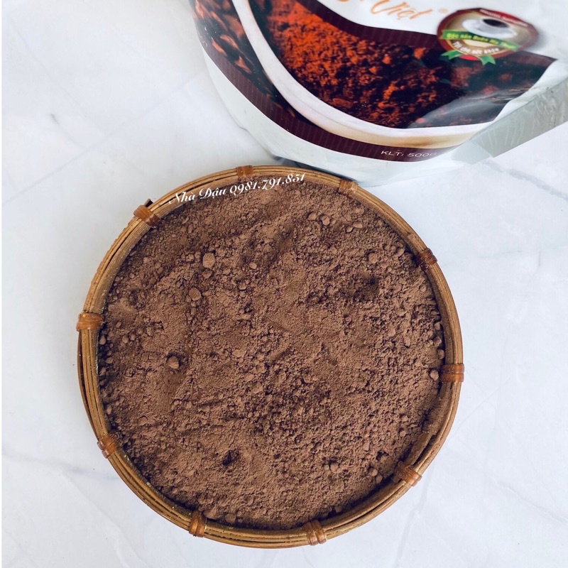 Bột cacao Nam Trường Sơn Đắk Lắk, cacao nguyên chất giàu dinh dưỡng, tốt cho sức khỏe. Túi 500gr