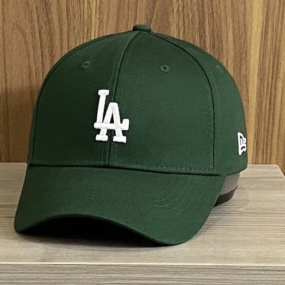 Mũ lưỡi trai LA xanh rêu chuẩn form Ballcap thêu logo chữ nổi cực Hot