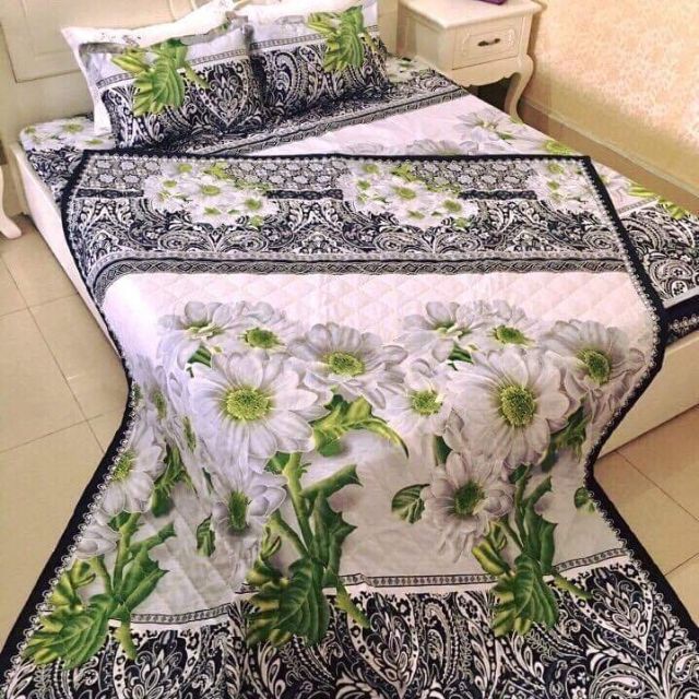 Bộ ga gối hè thu kiểu mới Poly cotton Được chọn mẫu [Inbox để nhận mã giảm giá]