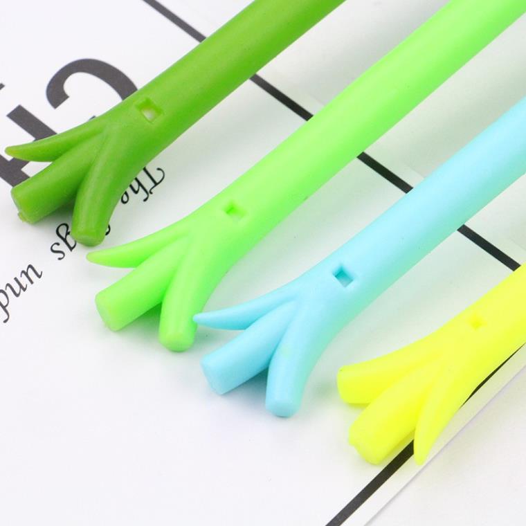 Bút cây hành bút mực đen bút hoạt hình bút dễ thương bút kute viết gel màu đen