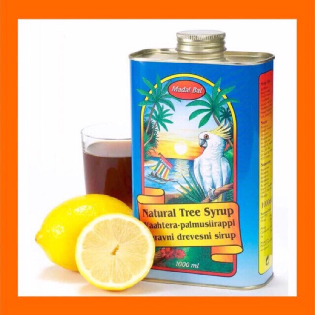 Siro Neera Detox Madal Bal Natural Tree Syrup 1 Lit tặng combo quà cốc đong bột ơt