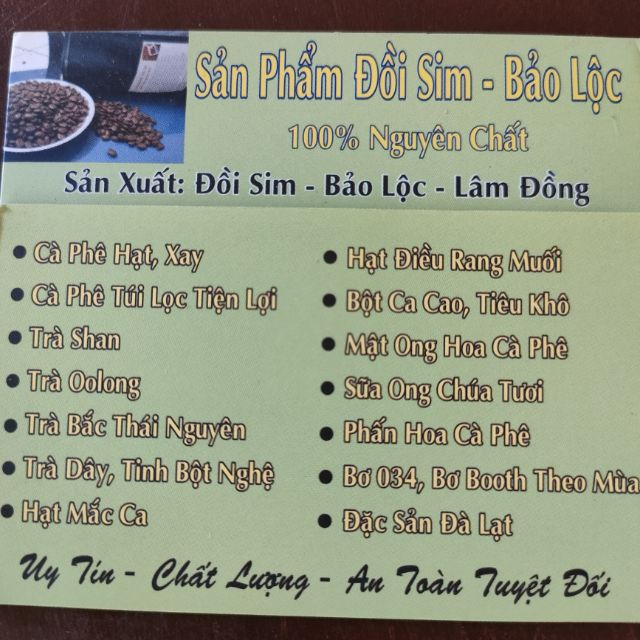 sản phẩm Đồi Sim - Bảo Lộc
