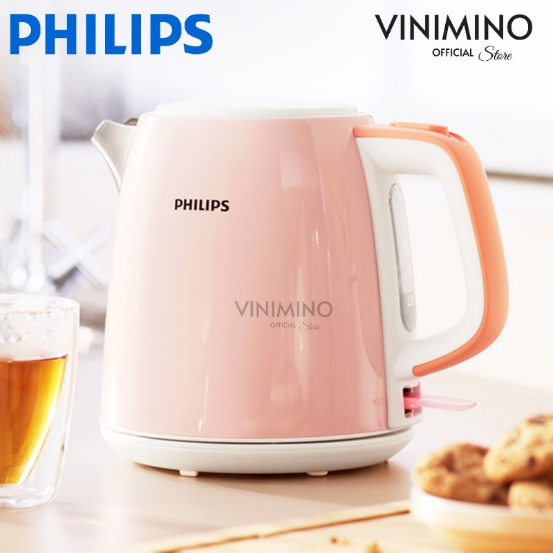 [Tặng kèm quà] Ấm đun siêu tốc Philips HD9348 Pink - Hàng Chính Hãng | Vinimino Store