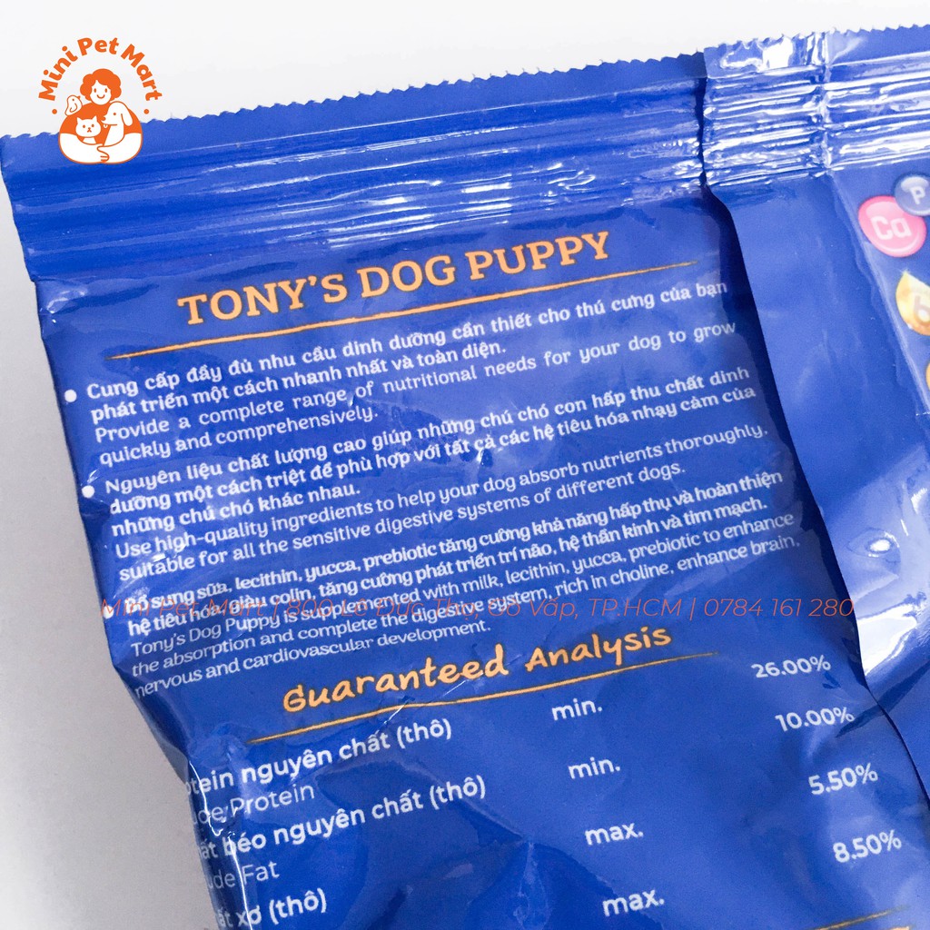 Thức ăn hạt khô cho chó con TONY's DOG 400g