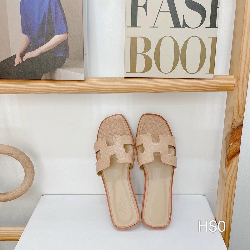 DÉP HM QUAI NGANG SỌC VÂN