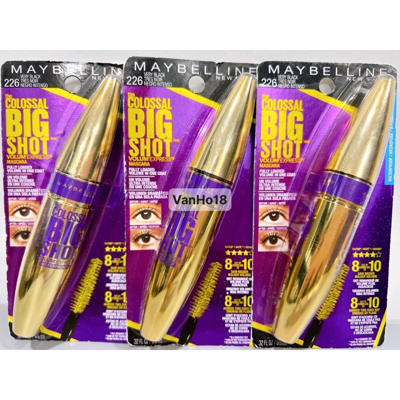 MASCARA MAYBELLINE NEW YORK the Colossal Big Shot Volum Express giúp dày và dài mi