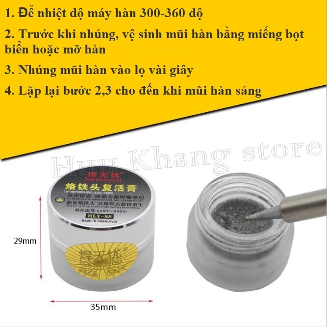 Lọ làm sáng mũi hàn HLY-8S