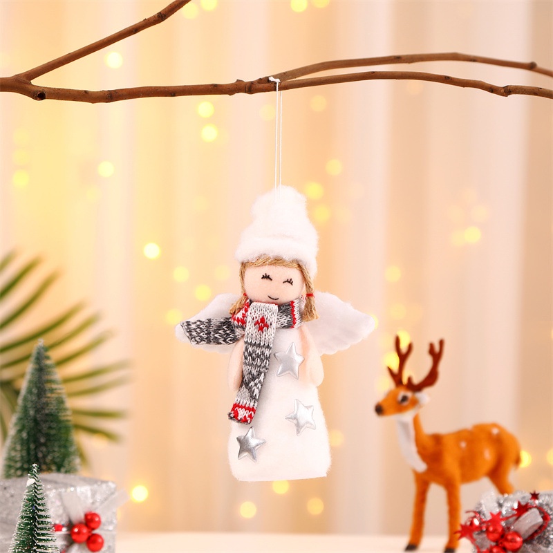 Búp bê ông già Noel thiên thần dùng trang trí cây thông Giáng Sinh