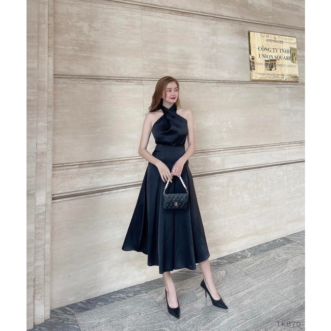 Sét Áo Yếm Kèm Chân Váy Dài Dáng Maxi