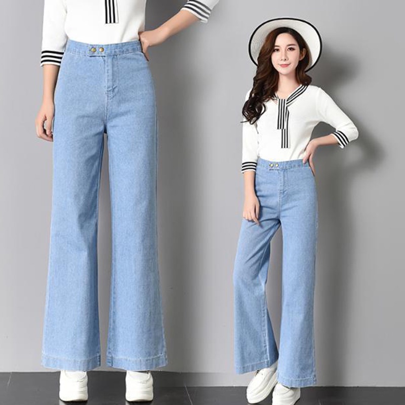 Quần jean dài IELGY lưng cao dáng ôm thời trang cho nữ