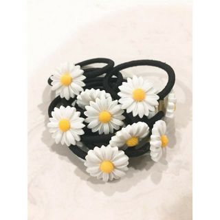 Cột tóc hoa cúc siêu xinh - Dây thun cột tóc