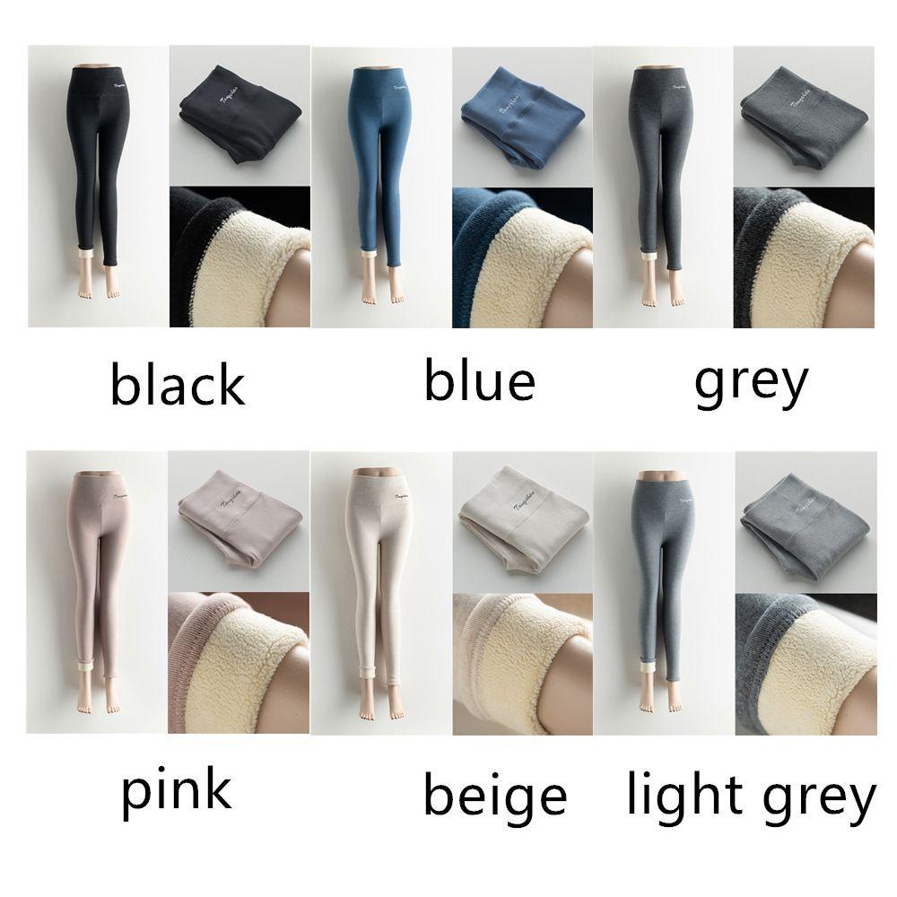 Quần Legging Lông Cừu Lưng Cao Thời Trang Cho Nữ