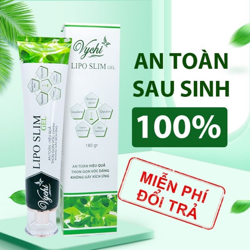 [KEM TAN MỠ BỤNG] KEM GIẢM MỠ LIPO SLIM GEL GIẢM MỠ CHO MẸ BẦU SAU SINH