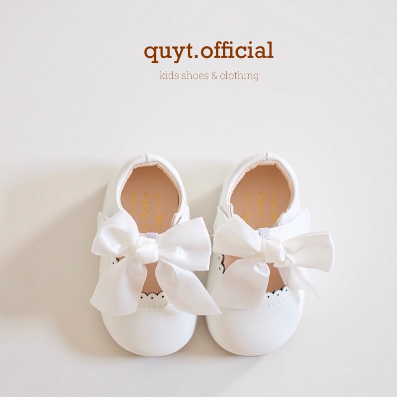 [Có sẵn/ Ảnh thật] Giày búp bê nơ ruyban tháo rời tiệm nhà Quýt