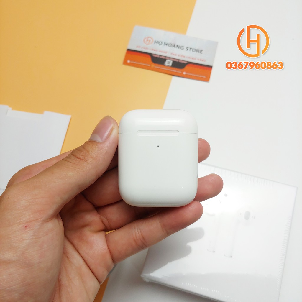 Tai Nghe Airpods 2 Bluetooth 5.0 Định Vị, Đổi Tên, Sạc Không Dây, Tháo Tai Dừng Nhạc Phiên Bản Cao Cấp Nhất 2021